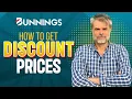BUNNINGS - How To Get DISCOUNT Prices