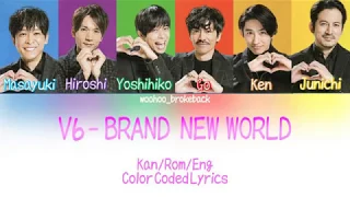 Download V6 - brand new world (Inuyasha ED) - Color Coded Lyrics [Kan/Rom/Eng] MP3