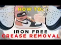Crease Removal on 5000 Jordan 1 Rust Pink How to remove creasing with Angelus Shoe Stretch