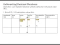 Subtracting Decimal Numbers