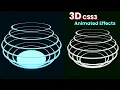 CSS3 3D Wavy Circle Animation Effects Only HTML5 CSS3 Design Tutorials