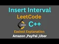 Insert Interval LeetCode Easiest Solution C Problem 57
