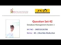 Database Management System 1 Question Set 42 1st Year Java Institute M L Shashika Madushan
