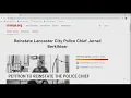 Online petition with more than 7 200 signatures calls to Reinstate Lancaster Police Chief Jarrad Be