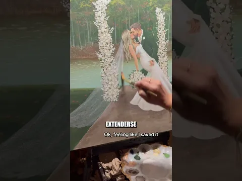 Este pintor convirtió su error en la mejor parte de su pintura 👨‍🎨