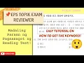 Lagu EPS TOPIK EXAM REVIEWER| EASY TUTORIAL ON HOW TO GET THE KEYWORD | IPASA ANG READING TEST