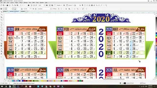 Calendar 2020 Free CDR FileII by umn Graphics
