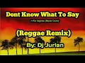Don't Know What To Say (Reggae Remix) | DjJurlan Remix | Ric Segreto | Reyne cover