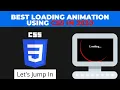 Best Loading Animation Using CSS in 2020 CSS Animations In 2020 CSS Tutorials