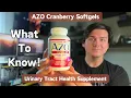 My Thoughts on the AZO Cranberry Urinary Tract Softgels