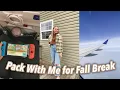PACK WITH ME FOR A FALL BREAK TRIP TO CALIFORNIA packing list guide