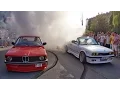 BMW E21 and BMW E30 Crazy Burnout