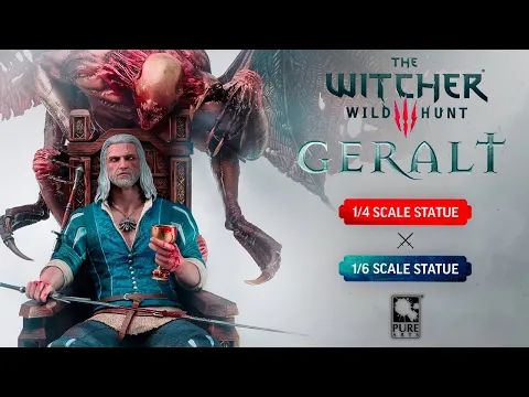 The Witcher 3: Wild Hunt - Blood &amp; Wine Geralt 1/4 Scale Deluxe and 1/6 Statue Trailer!