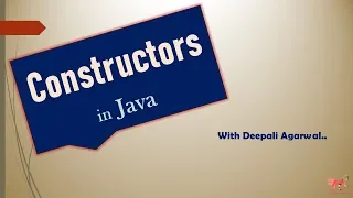 Constructors in Java Type of Constructors Constructor Overloading CORE JAVA Hindi