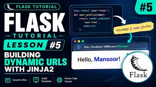 Flask Tutorial for Beginners Building Dynamic URLs with Jinja2 Python Flask Course