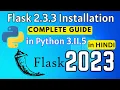 How to Install Flask in Python 3 11 5 on Windows 2023 in HINDI Install Flask on Windows
