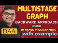 30-Multistage Graph Explained Backward Approach Using Dynamic Programming DAA