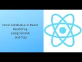 React Bootstrap Form Validation using Formik and Yup