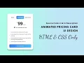 Create Responsive Pricing Table Using HTML CSS