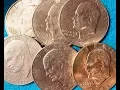 No Mint Mark Eisenhower IKE Dollars 1971-1978