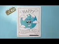 Happy Earth Day Coloring Page with Markers Speed Coloring Time Lapse