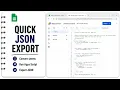 How to Convert Sheet to JSON in Google Sheets Step by Step