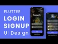 Flutter Login and registration UI Design Tutorial Speed Code