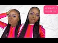 HALF CORNROW HALF BRAIDS HAIRSTYLE DIY PROTECTIVE STYLE KADIKAMARA