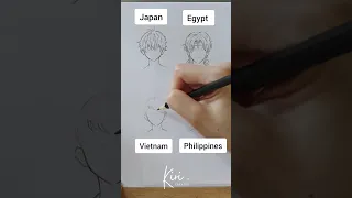 How To Draw Anime Boy Hair Country Inspired Hairstyles Japan X Egypt X Vietnam X Philippines Draw 