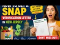 How to get a SNAP benefit verification letter in New Jersey