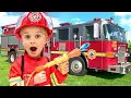 Download Lagu Chris Becomes a Firefighter - Rescue Adventures for kids!