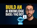 how to build an AI knowledge base FAQ bot