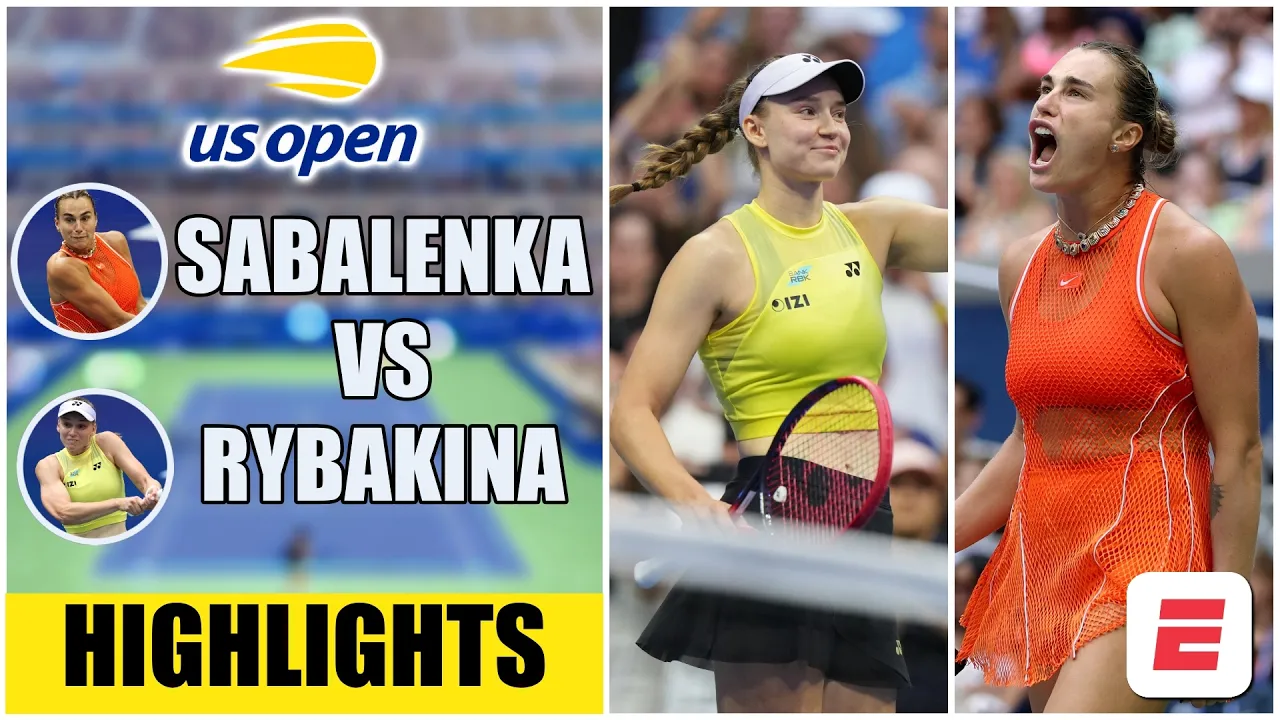 Aryna Sabalenka vs Elena Rybakina | US OPEN 2026 | Final | Highlights | Resumen
