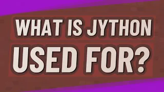 What is Jython used for