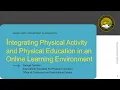Module 8 Integrating Physical Activity and Physical Education in an Online Learning Environment