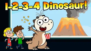 1-2-3-4 Dinosaur 🦖 | Funny Dino Sing Along | Hooray Kids Songs & Nursery Rhymes