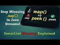 Stop Misusing map in Java Streams Use peek Instead SonarLint Warning