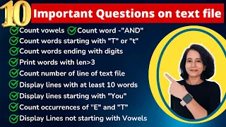PROGRAMS on Text Files Important Questions CBSE Class 12 Computer Science