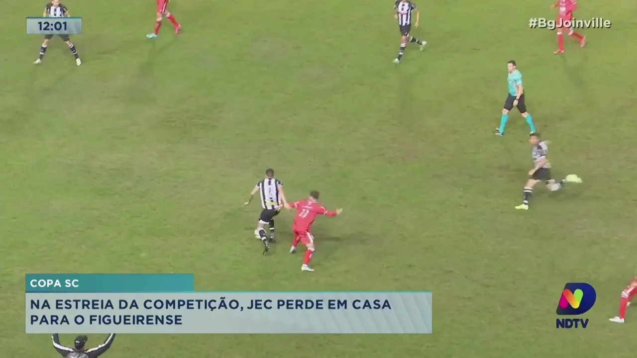 Copa SC: na estreia da competição, JEC perde em casa para o Figueirense