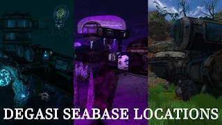 Where To Find All Degasi Seabases Degasi Seabase Locations Tutorial Subnautica
