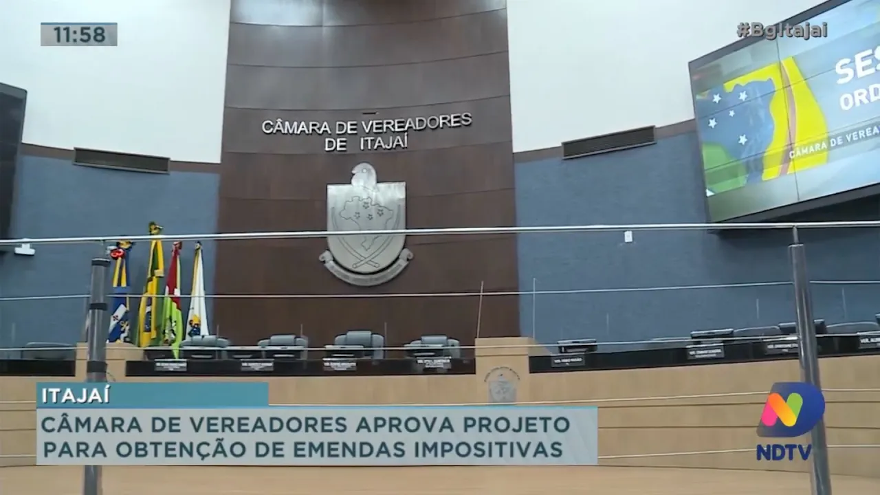 Câmara de Vereadores de Itajaí aprova projeto para obtenção de emendas impositivas