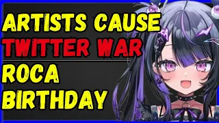 VTuberArtists HUGE BACKLASH on X Roca Rourin Bday