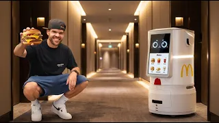 ROBÔ E DRONE DE FAST FOOD DA CHINA! 🤖