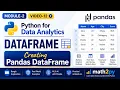 Create Pandas DataFrame in Every Way V-12 Dictionary List NumPy Series Python Data Analytics