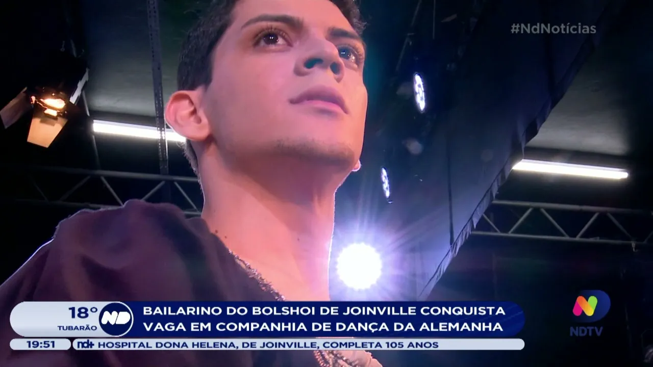 Um bailarino formado pela Escola Bolshoi de Joinville foi selecionado para uma companhia da Alemanha
