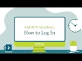 AAPACN How to Login