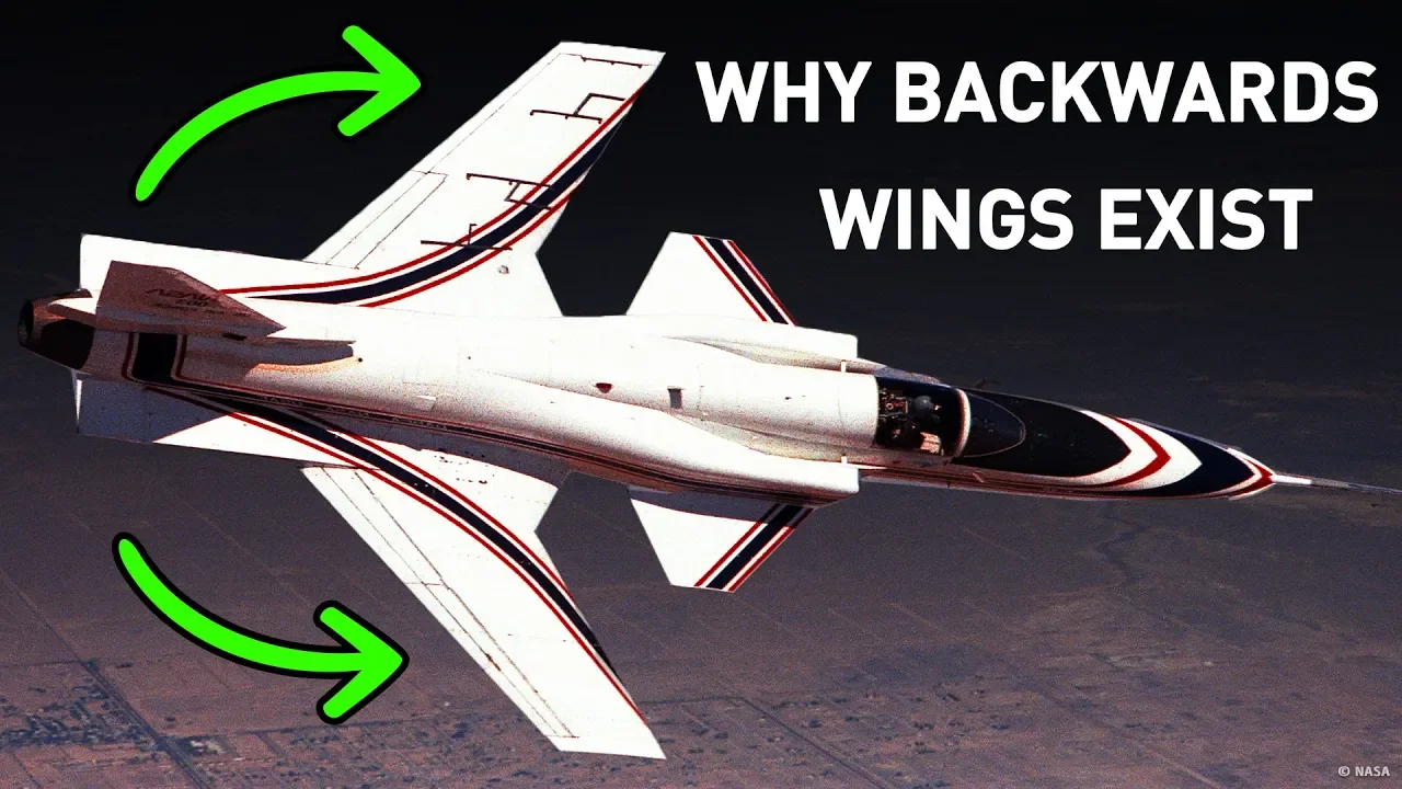 Why Some Planes Need Backwards Wings But Others Don't