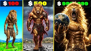 $1 to $1,00,000,000 LION in GTA 5 (lion x tiger) part-1