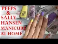 NEW SALLY HANSEN PEEPS MANICURE AT HOME Application Wear Test Perfect Nails at Home