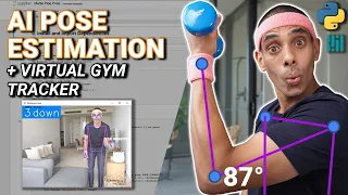 AI Pose Estimation with Python and MediaPipe Plus AI Gym Tracker Project